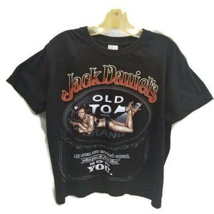 Jack Daniels Mens Black Graphic T Shirt Sz S Quote